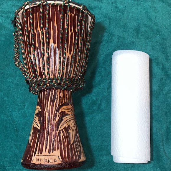 Jamaican Other Jamaican Hand Carved Wood Djembe Drum Poshmark